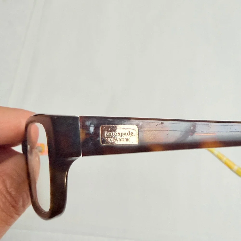 Kate Spade Lorelei Tortoise Polka Dot Rectangular Eyeglasses Frames ONLY